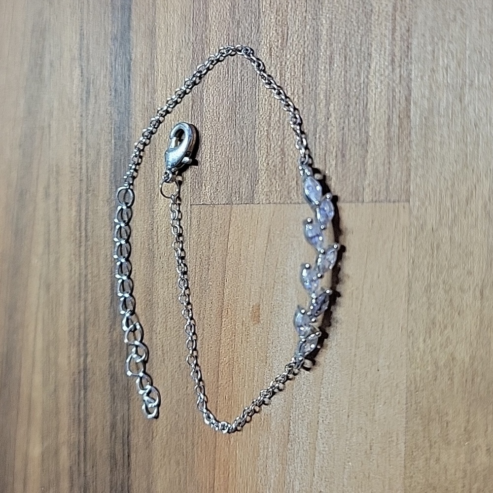 Crystal Vine Silver Bracelet
